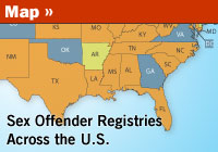 Sex crime registries, by state