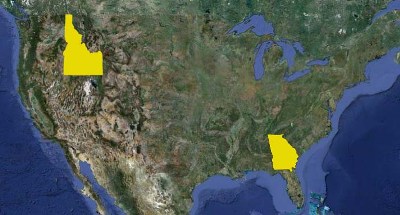 The two states where I knocked on doors of 22 juveniles on the registry