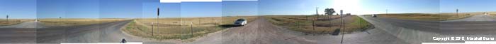 Panoramic photomontage of Nebraska countryside, September 30, 2010